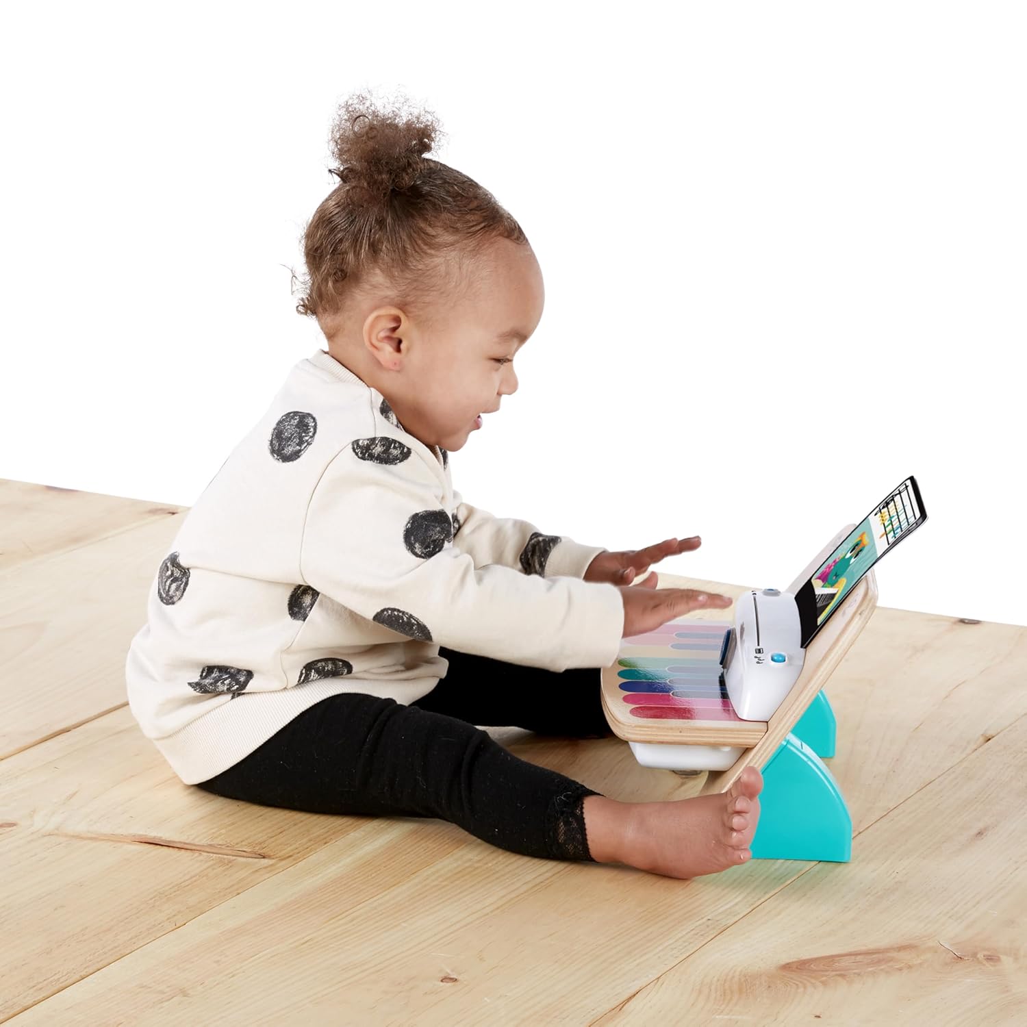 Baby Einstein and Hape Magic Touch Wooden Toy Piano, Montessori Musical Learning Toy for Babies and Toddlers 6mo